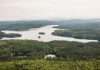 Une superbe vue aérienne du lac Otis