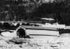 pont couvert sur la glace